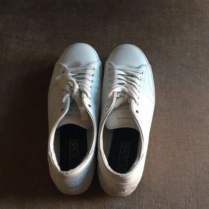 White Platform Guess Sneakers